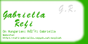 gabriella refi business card